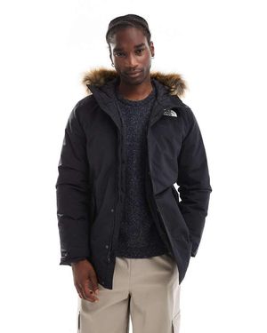 The North Face Parka Negra Con Capucha De Piel Sintética Zaneck De - Azul