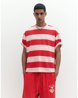 Pull&Bear – kurzärmliges t-shirt - Rot
