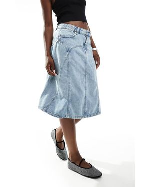 Cotton On Bowie Denim Midi Skirt - Blue