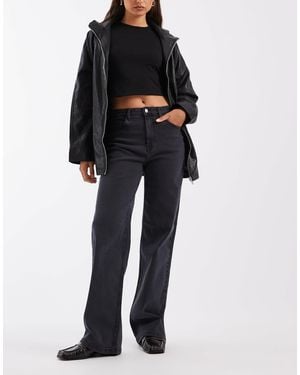 Vero Moda High-rise-wide-leg-jeans - Schwarz