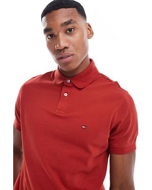 Tommy Hilfiger – 1985 – schmal geschnittenes polohemd - Rot
