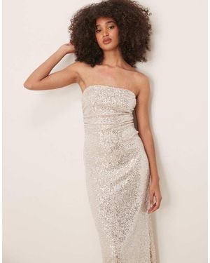 Finding Friday Sequin Strapless Dress - Natural