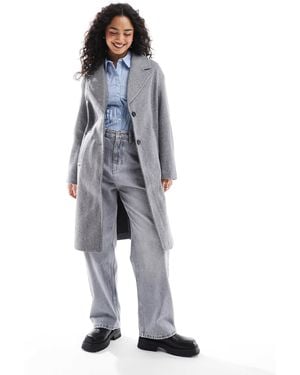Bershka – eleganter oversize-mantel - Grau