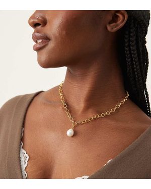 Daisy London Collana A Catena Spessa - Marrone