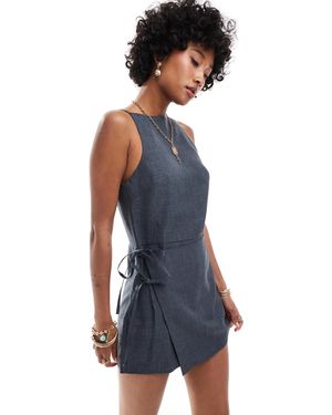 Collusion – wickel-playsuit - Blau