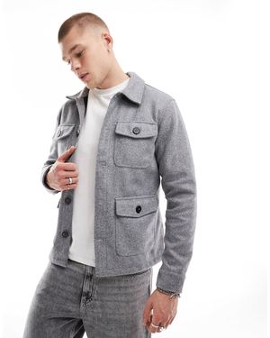 Brave Soul – hemdjacke - Grau