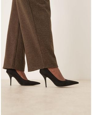 ASOS Perth Pointed Stiletto High Heel Court Shoes - Brown