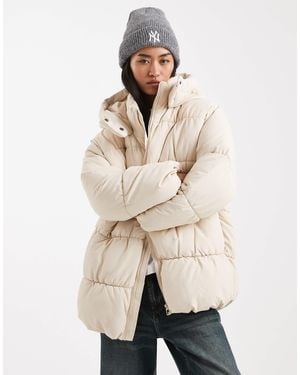 Vero Moda Luxe Oversized Puffer Coat - Natural
