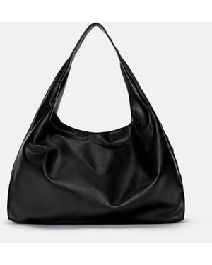 Pull&Bear – mit nieten besetzte handtasche - Schwarz