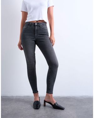 Topshop Hourglass Jamie High Rise Skinny Jean - Blue