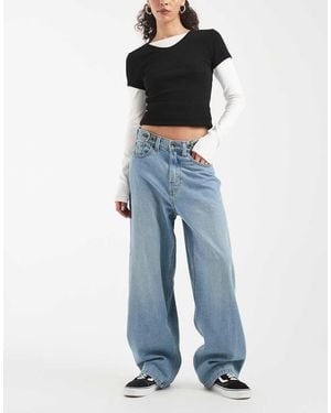 Vans Cinched Check 5 Baggy Trousers Medium - Blue