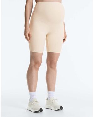 Oysho Maternity Comfortlux 20Cm Leggings - Natural