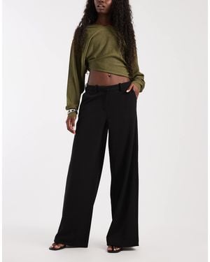 Vero Moda Wide Leg Tailored Trouser - Black