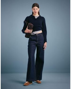 Abercrombie & Fitch – weit geschnittene jeans - Blau
