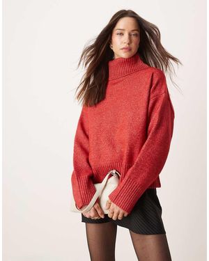 Nobody's Child Maglione Con Collo Alto - Rosso