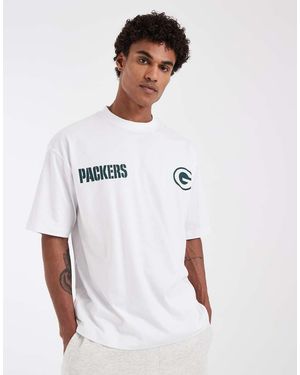 ASOS Oversize T-Shirt With Bay Packers Print - White