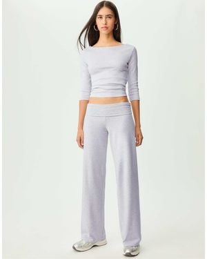 Stradivarius – gerade geschnittene hose - Weiß