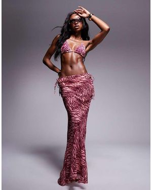 Candypants Gonna Lunga Da Spiaggia - Rosso