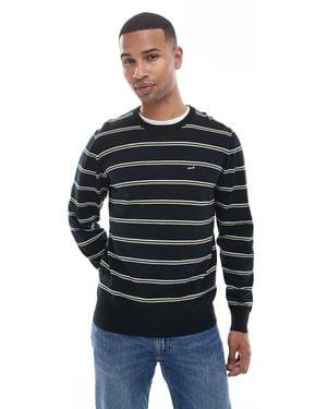 Levi's Lightweight Batwing Logo Stripe Knit Sweater - Blue