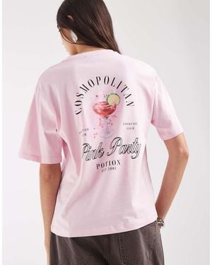 Vero Moda Cosmoplitan Graphic T-Shirt - Roze