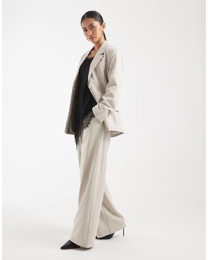 Object Pantalones De Sastre De Pernera Ancha De (Parte De Un Conjunto)-Neutro