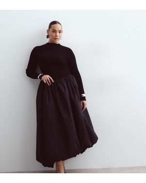 ARRANGE Curve Gonna Midi A Palloncino Nera - Nero