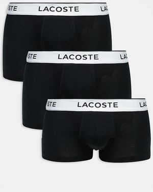 Lacoste Set Van 3 Boxershorts - Zwart