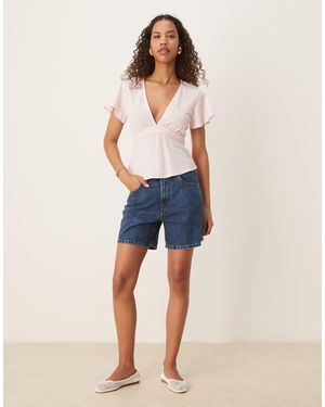 Gina Tricot Denim Shorts - Blue