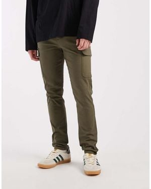 ASOS Skinny Cargo Trousers - Black