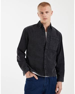 Redefined Rebel Chemise en jean coupe carrée oversize - Bleu