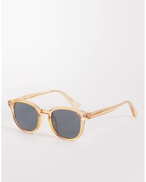 ASOS Premium Round Sunglasses - Natural