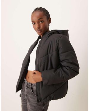 Jdy Short Puffer Jacket - Black