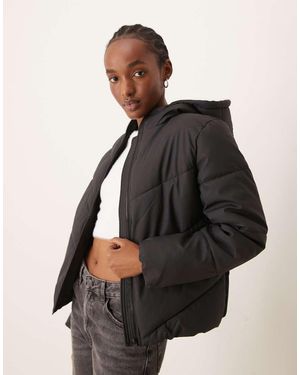 Jdy Short Puffer Jacket - Black