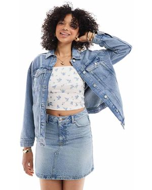 New Look Oversized Denim Jacket - Blue