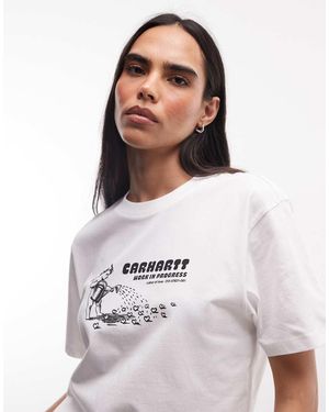 Carhartt Bumper Sticker T-shirt - White