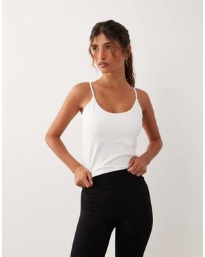 4505 Plush Ultra Soft Lightweight Layering Vest - White