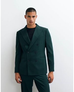 ASOS Regular Double Breasted Blazer - Groen