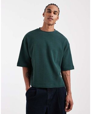 ASOS Oversized Boxy T-shirt With Half Sleeve - Green