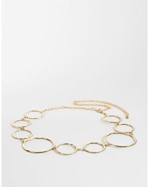 Mango Circle Chain Belt - Natural
