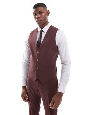 ASOS Skinny Suit Waistcoat - Purple