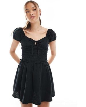 Cotton On Charlie Open Back Mini Sundress - Black