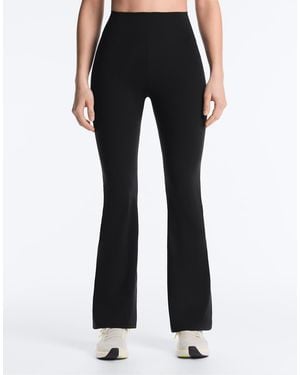 Oysho Raise Up Compressive 80cm Flare Trousers - Black