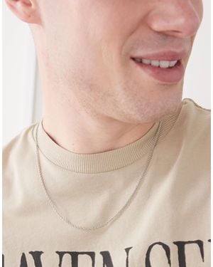 FADED FUTURE Thin Rope Chain Necklace - Natural