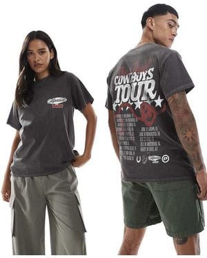 PRNT Cowboys Tour T-Shirt - Grey