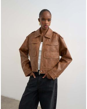 TOPSHOP Jack Van Pu Met Rits - Wit
