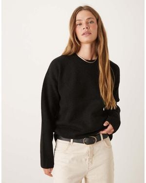Cotton On Cotton:On Luxe Crew Jumper - Black