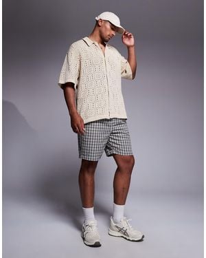 River Island Seersucker Shorts - Multicolour