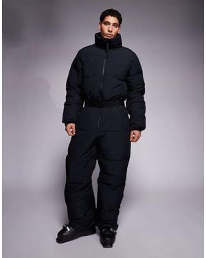 ASOS 4505 Ski & Snow 4505 Ski Water Repellent Insulated Puffer Ski Suit - Blue