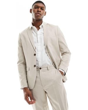SELECTED Slim Fit Suit Jacket - Natural
