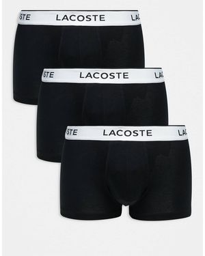 Lacoste – 3er-pack mehrfarbige unterhosen - Schwarz